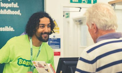 man purchasing an item in our shop