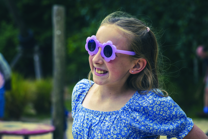 Girl wearing sun glasses